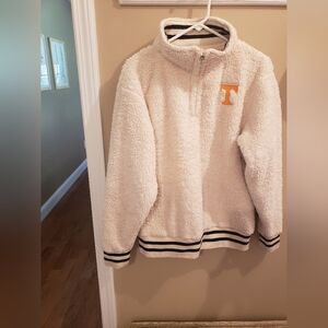 Tennessee Sherpa Pullover - Cream and Black